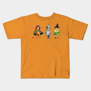 The Cowardly Lion, Tin Man, and the Scarecrow Kids T-Shirt